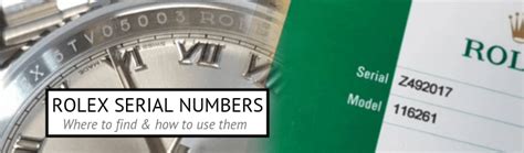 what do rolex serial numbers mean|rolex serial numbers lookup.